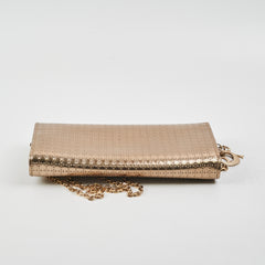 Christian Dior Champange Gold Wallet On Chain  WOC