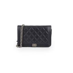 Deal of The Week - Chanel Boy Caviar Black Wallet On Chain WOC