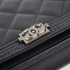 Deal of The Week - Chanel Boy Caviar Black Wallet On Chain WOC