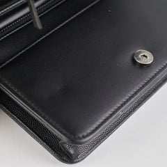 Deal of The Week - Chanel Boy Caviar Black Wallet On Chain WOC