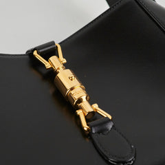 Gucci Jackie Small Black Leather Shoulder Bag