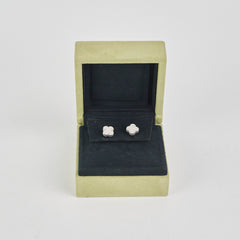 Van Cleef and Arpels Sweet White Gold Mother of Pearl MOP Earrings