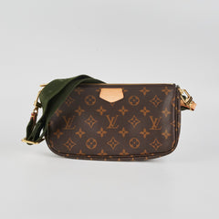 Louis Vuitton Khaki Multi Pochette Accessories Monogram