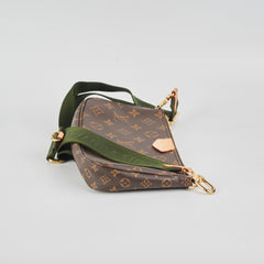 Louis Vuitton Khaki Multi Pochette Accessories Monogram