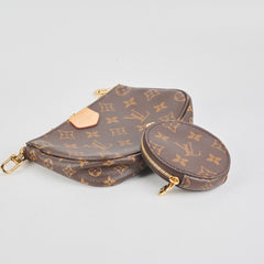 Louis Vuitton Khaki Multi Pochette Accessories Monogram