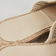Chanel CC Espadrille Flap Shoes Size 37