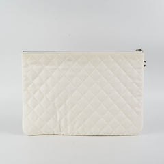 Chanel Coco White Pouch