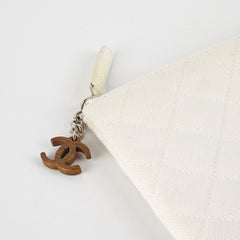 Chanel Coco White Pouch