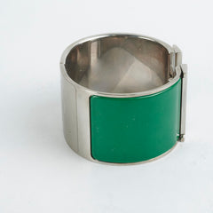 Hermes Clic Clac H Bracelet Green
