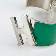 Hermes Clic Clac H Bracelet Green
