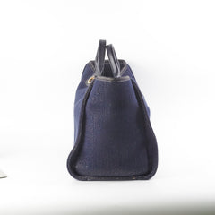 Chanel Deauville Tote Navy/Gold