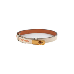 Hermes Kelly 18 Belt Nata/Orange - B Stamp