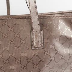 Gucci Silver/Grey Monogram Tote