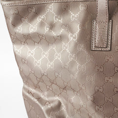 Gucci Silver/Grey Monogram Tote