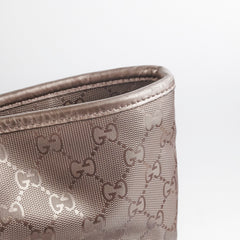 Gucci Silver/Grey Monogram Tote