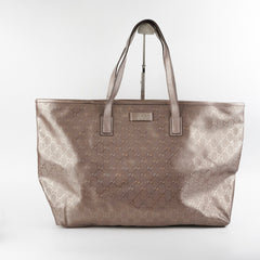 Gucci Silver/Grey Monogram Tote