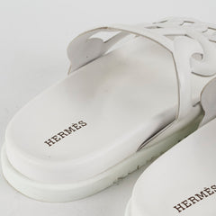 Hermes Extra Sandal Blanc Size 37