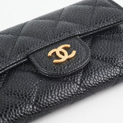 Chanel Card Holder Caviar Black