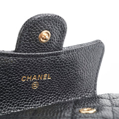Chanel Card Holder Caviar Black