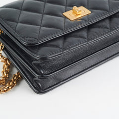 Chanel Reissue Mini Wallet on Chain WOC Black