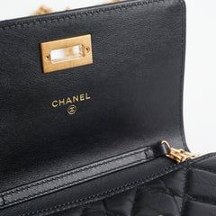 Chanel Reissue Mini Wallet on Chain WOC Black