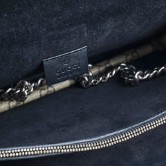 Gucci Medium Black Monogram Dionysus