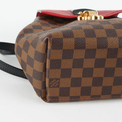 Louis Vuitton Clapton Damier Ebene Red Backpack