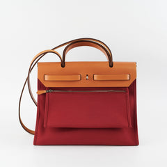 Hermes Herbag 31 Red A Stamp