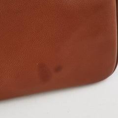Saint Laurent Le 5 A 7 Brown Leather Tote