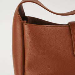 Saint Laurent Le 5 A 7 Brown Leather Tote