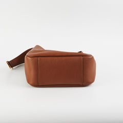 Saint Laurent Le 5 A 7 Brown Leather Tote