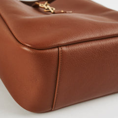 Saint Laurent Le 5 A 7 Brown Leather Tote