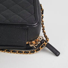 Chanel Filigree Small Caviar Vanity Black