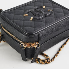 Chanel Filigree Small Caviar Vanity Black