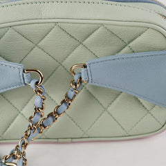 Chanel Goatskin Quilted Waist Bag Pastel