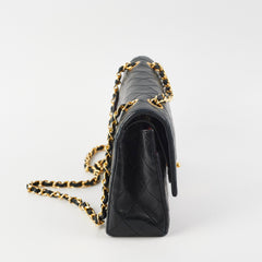 26/7 DOTD- Chanel Vintage Quilted Lambskin Medium/Large Black 24K GHW