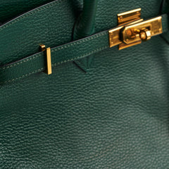 Deal of the Week - Hermes Birkin 35 Ardennes Vert Anglais Stamp F Square