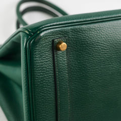 Deal of the Week - Hermes Birkin 35 Ardennes Vert Anglais Stamp F Square