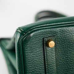 Deal of the Week - Hermes Birkin 35 Ardennes Vert Anglais Stamp F Square