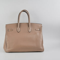 Hermes Birkin 35 Gris Tourterelle Togo - L Square Stamp