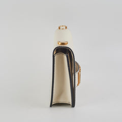 Christian Dior Ja'Dior Flap Bag Cream