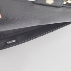Chanel Long Cardholder Wallet Caviar Black