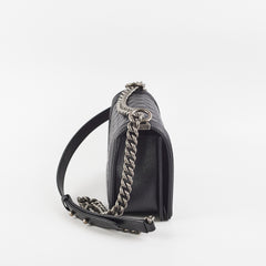 Chanel Caviar Old Medium Boy Black