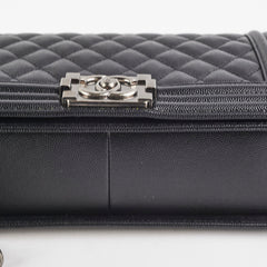Chanel Caviar Old Medium Boy Black