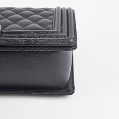 Chanel Caviar Old Medium Boy Black