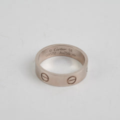 Cartier Love Ring White Gold Size 58