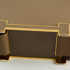 Hermes Geta Chevre Mysore Etoupe - Stamp B