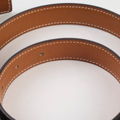Hermes Constance 24mm Belt Reversible Black/ Gold GHW size 90