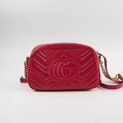Gucci GG Marmont Camera Bag Red