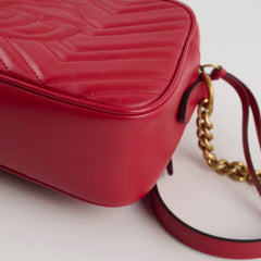 Gucci GG Marmont Camera Bag Red